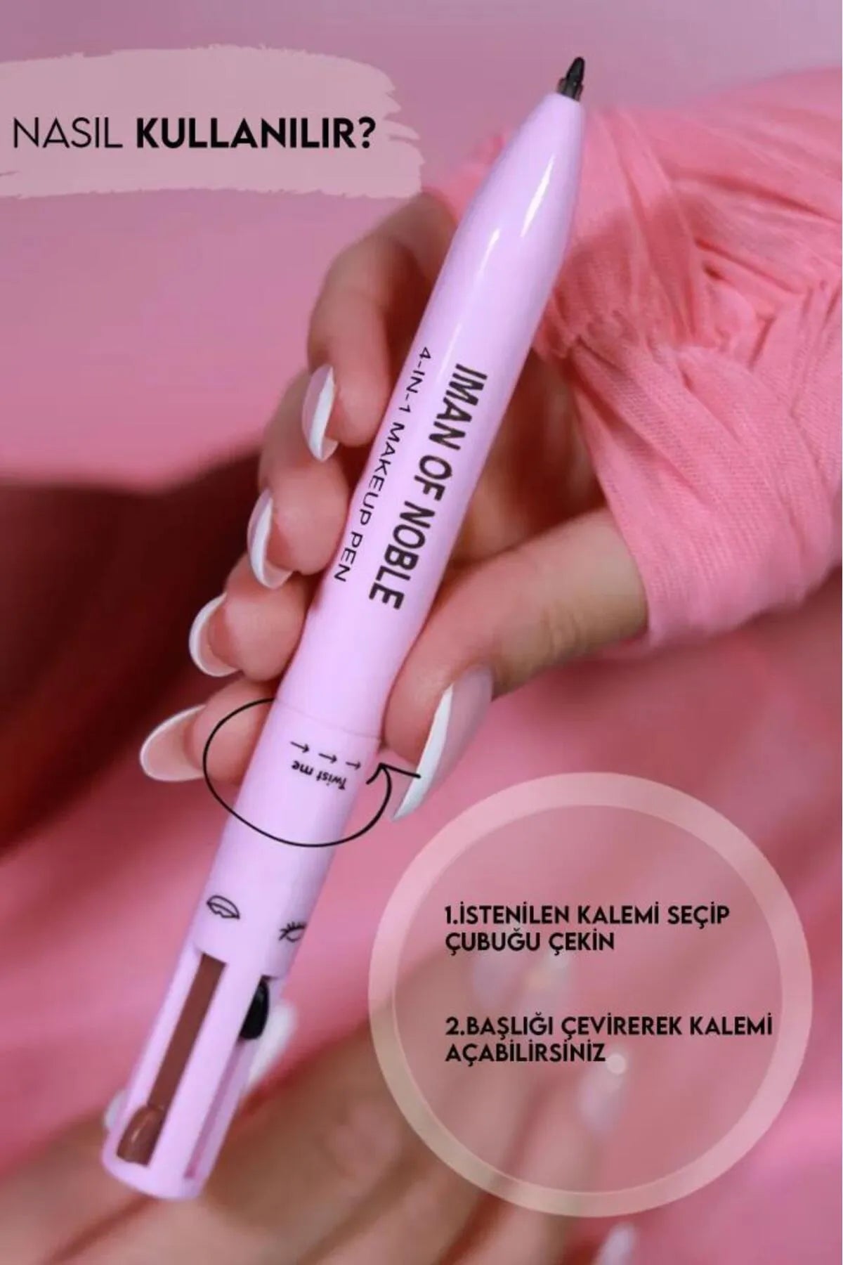 Çok Fonksiyonlu 4’ü 1 Arada Makyaj Kalemi