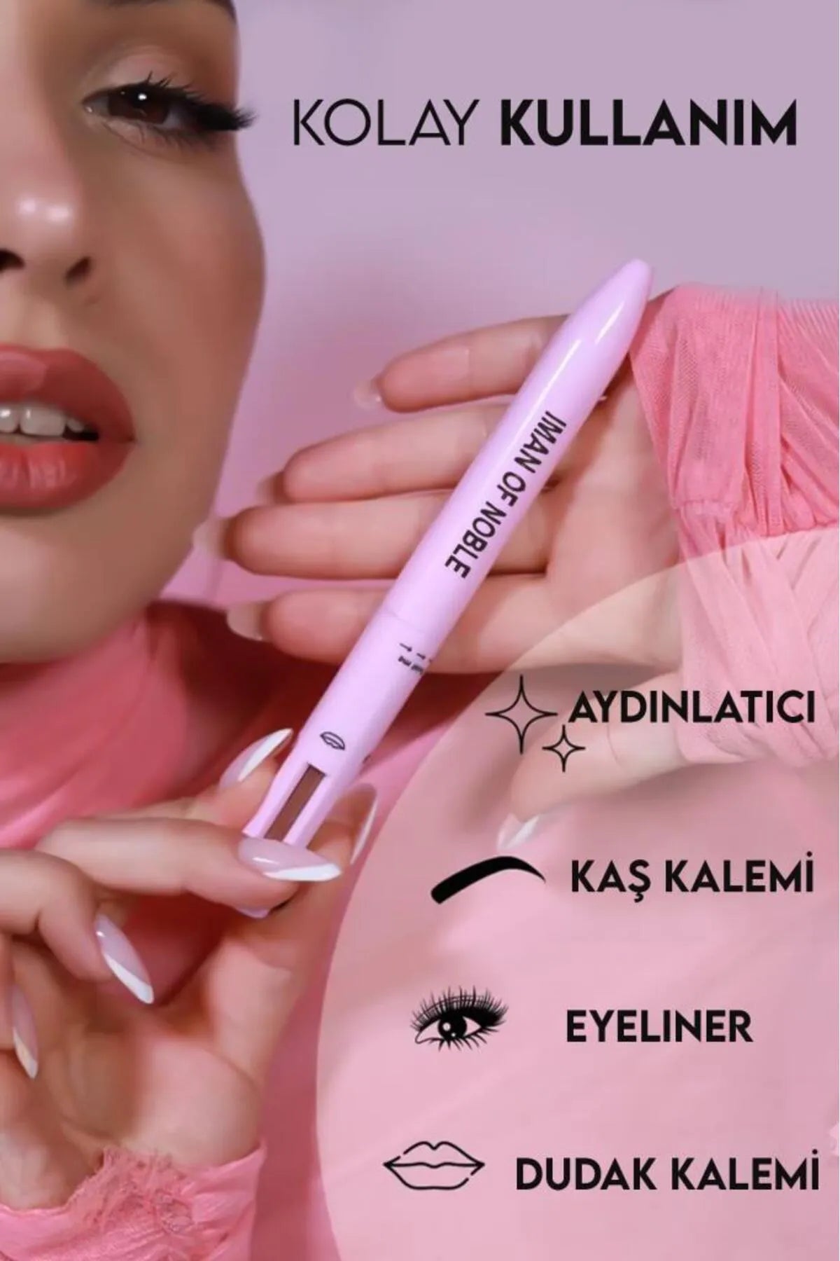 Çok Fonksiyonlu 4’ü 1 Arada Makyaj Kalemi