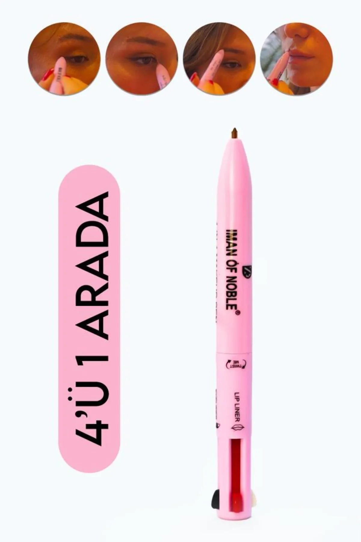 Çok Fonksiyonlu 4’ü 1 Arada Makyaj Kalemi